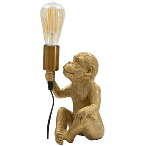 Mauro Ferretti lampa stołowa monkey E27 17x14,5x25 cm złota