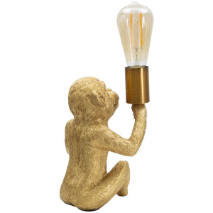 Mauro Ferretti lampa stołowa monkey E27 17x14,5x25 cm złota