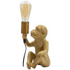 Mauro Ferretti lampa stołowa monkey E27 17x14,5x25 cm złota