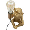 Mauro Ferretti lampa stołowa monkey E27 17x14,5x25 cm złota