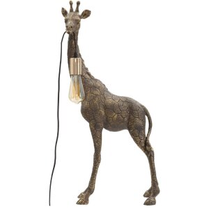 Mauro Ferretti lampa stołowa Giraffe E27 40x22x80 cm antyczne złoto