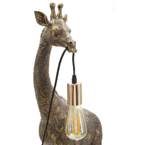 Mauro Ferretti lampa stołowa Giraffe E27 40x22x80 cm antyczne złoto