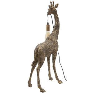 Mauro Ferretti lampa stołowa Giraffe E27 40x22x80 cm antyczne złoto