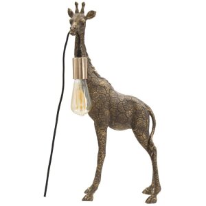 Mauro Ferretti lampa stołowa Giraffe E27 28x16x60 cm antyczne złoto