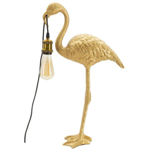 Mauro Ferretti lampa stołowa Flamingo E27 37x19x59 cm złota
