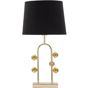 Mauro Ferretti lampa stołowa bubble E27 Ø 32,5x61 cm czarne złoto