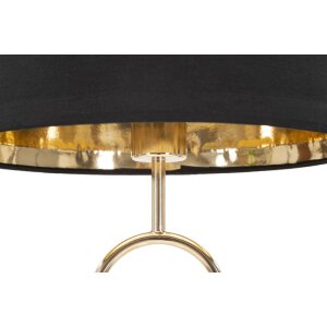 Mauro Ferretti lampa stołowa bubble E27 Ø 32,5x61 cm czarne złoto