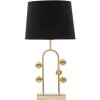Mauro Ferretti lampa stołowa bubble E27 Ø 32,5x61 cm czarne złoto
