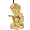 Mauro Ferretti lampa stołowa siedząca małpa E27 Ø 20x51,5 cm złoty czarny
