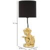 Mauro Ferretti lampa stołowa siedząca małpa E27 Ø 20x51,5 cm złoty czarny