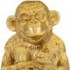 Mauro Ferretti lampa stołowa monkey mum E27 Ø 30x49 cm złoto-czarna