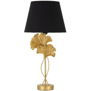 Mauro Ferretti lampa stołowa flow E27 Ø 30x63 cm złoty czarny