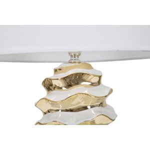 Lampa stołowa Mauro Ferretti Glam-Weltraum E27 Ø 33x53 cm białe złoto
