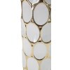 Lampa stołowa Mauro Ferretti Glam Carv E27 Ø 34,5x56 cm białe złoto