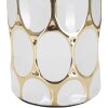 Lampa stołowa Mauro Ferretti Glam Carv E27 Ø 34,5x56 cm białe złoto