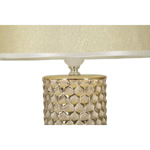 Mauro Ferretti lampa stołowa Glam Gold E27 Ø 30x47,5 cm złoty biały