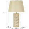 Mauro Ferretti lampa stołowa Glam Gold E27 Ø 30x47,5 cm złoty biały