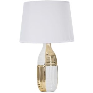 Mauro Ferretti lampa stołowa Glam Line E27 Ø 33x54 cm białe złoto