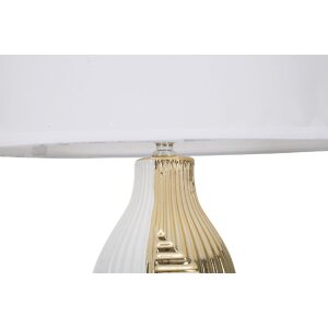 Mauro Ferretti lampa stołowa Glam Line E27 Ø 33x54 cm białe złoto