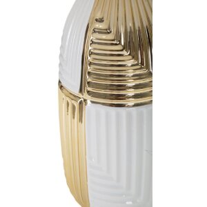 Mauro Ferretti lampa stołowa Glam Line E27 Ø 33x54 cm białe złoto