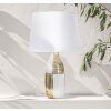 Mauro Ferretti lampa stołowa Glam Line E27 Ø 33x54 cm białe złoto