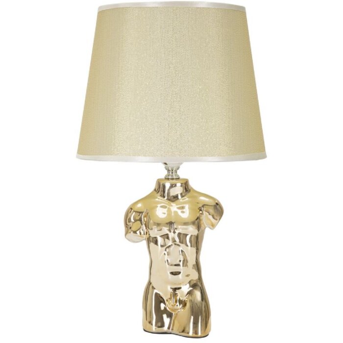 Mauro Ferretti lampa stołowa Glam man E27 25x42,5 cm złota