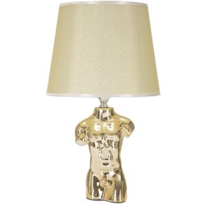 Mauro Ferretti lampa stołowa Glam man E27 25x42,5 cm złota