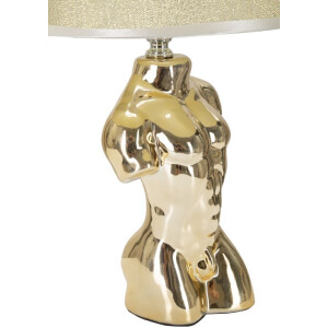 Mauro Ferretti lampa stołowa Glam man E27 25x42,5 cm złota