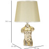 Mauro Ferretti lampa stołowa Glam man E27 25x42,5 cm złota