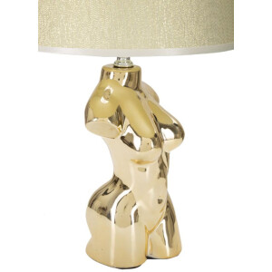 Mauro Ferretti lampa stołowa Glam Frau E27 Ø 25x39,5 cm złota