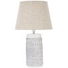Mauro Ferretti lampa stołowa Nairobi E27 Ø 35x60,5 cm biały sprany brąz