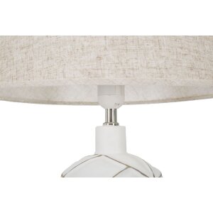 Lampa stołowa Mauro Ferretti linie E27 Ø 35x60 cm biała płukana