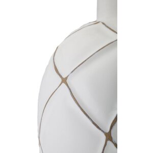 Lampa stołowa Mauro Ferretti linie E27 Ø 35x60 cm biała płukana