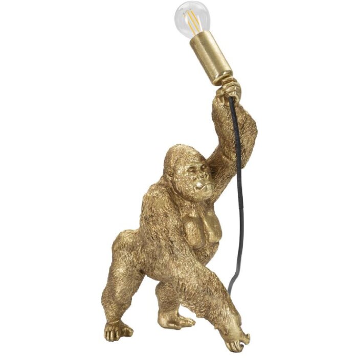 Mauro Ferretti Gorilla lampa stołowa E14 22,5x16x40 cm złota
