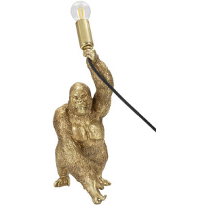 Mauro Ferretti Gorilla lampa stołowa E14 22,5x16x40 cm złota