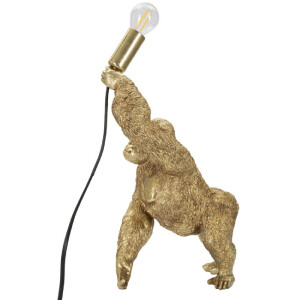 Mauro Ferretti Gorilla lampa stołowa E14 22,5x16x40 cm złota