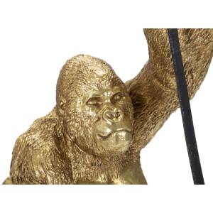Mauro Ferretti Gorilla lampa stołowa E14 22,5x16x40 cm złota