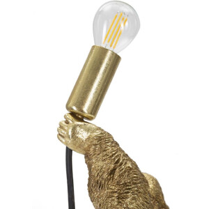 Mauro Ferretti Gorilla lampa stołowa E14 22,5x16x40 cm złota