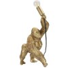 Mauro Ferretti Gorilla lampa stołowa E14 22,5x16x40 cm złota