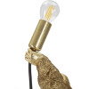 Mauro Ferretti Gorilla lampa stołowa E14 22,5x16x40 cm złota