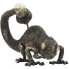 Mauro Ferretti lampa stołowa jaszczurka E14 37,5x16,5x22 cm czarne złoto