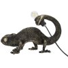 Mauro Ferretti lampa stołowa jaszczurka E14 37,5x16,5x22 cm czarne złoto