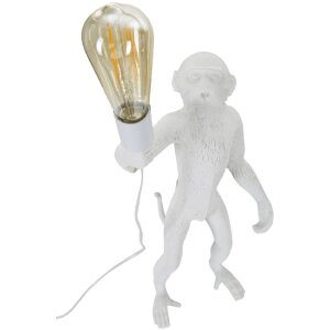 Mauro Ferretti lampa stołowa monkey E27 Ø 26x34x55 cm biały