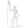 Mauro Ferretti lampa stołowa monkey E27 Ø 26x34x55 cm biały