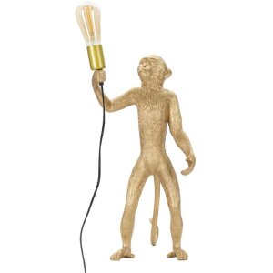 Lampa stołowa Mauro Ferretti monkey E27 Ø 26x34x55 cm złota