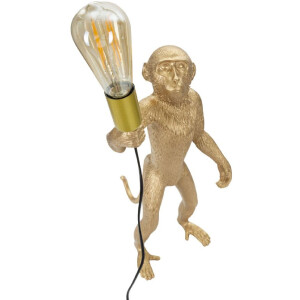 Lampa stołowa Mauro Ferretti monkey E27 Ø 26x34x55 cm złota