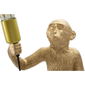 Lampa stołowa Mauro Ferretti monkey E27 Ø 26x34x55 cm złota