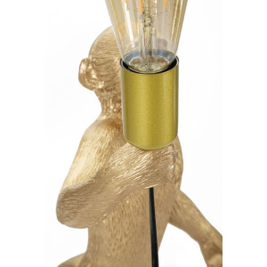 Lampa stołowa Mauro Ferretti monkey E27 Ø 26x34x55 cm złota