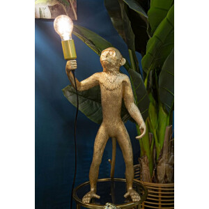 Lampa stołowa Mauro Ferretti monkey E27 Ø 26x34x55 cm złota