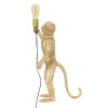 Lampa stołowa Mauro Ferretti monkey E27 Ø 26x34x55 cm złota